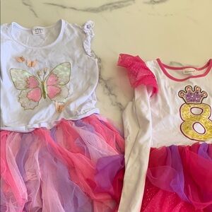 Girls' Butterfly and Birthday Dress Set